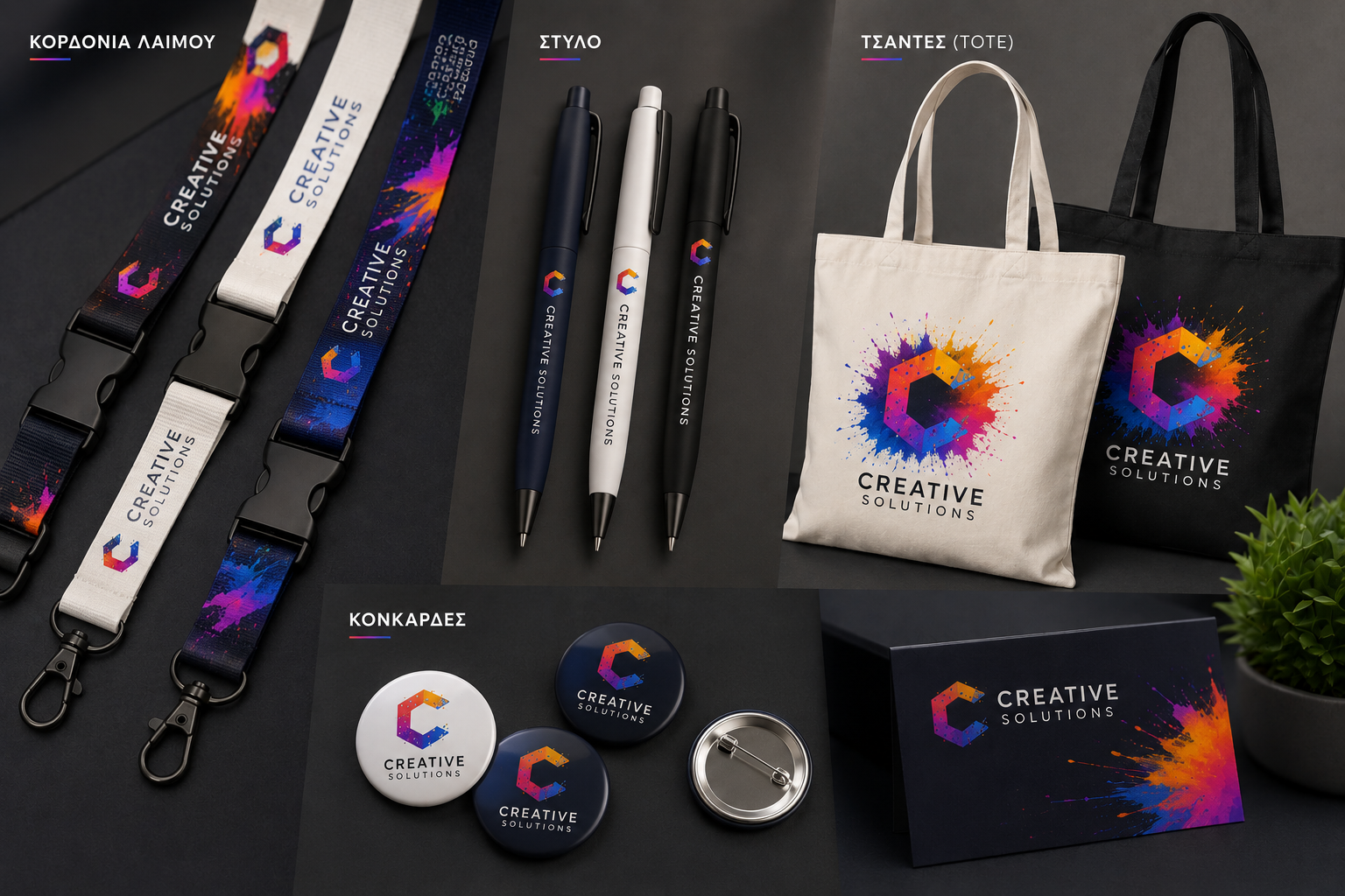 Lanyards, Στυλό & Tote Bags