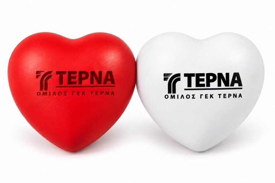 Αντιστρές Καρδιά (Anti-stress Heart) με Εκτύπωση ή Χάραξη Λογοτύπου Κωδ. 03459-045