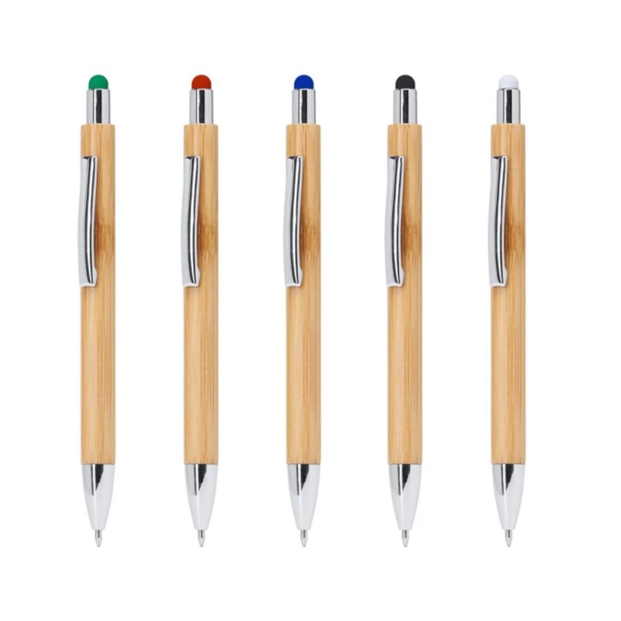 Στυλό Bamboo Touch Pen με Χρωμέ Λεπτομέρειες & Εκτύπωση ή Χάραξη Κωδ. 09945-017 (0,31€)