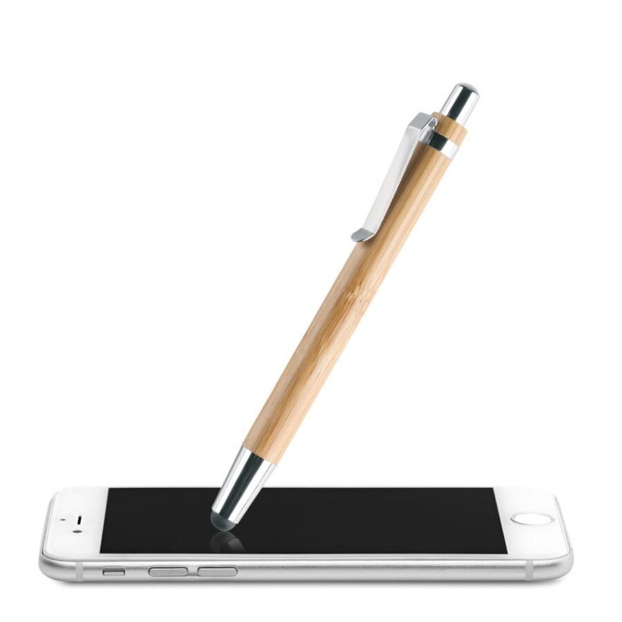 Στυλό Bamboo Touch Pen με Πολύχρωμη Εκτύπωση ή Χάραξη Laser Κωδ. 8052-021 (0,37€)